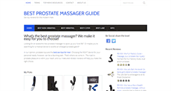 Desktop Screenshot of bestprostatemassagerguide.com