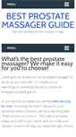 Mobile Screenshot of bestprostatemassagerguide.com