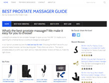 Tablet Screenshot of bestprostatemassagerguide.com